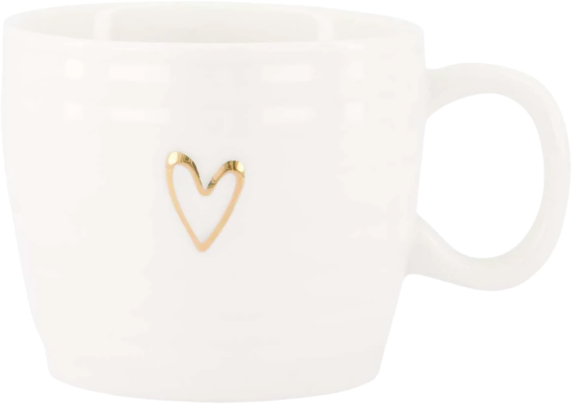 Zusss cappuccino mok lijn hartje Wit