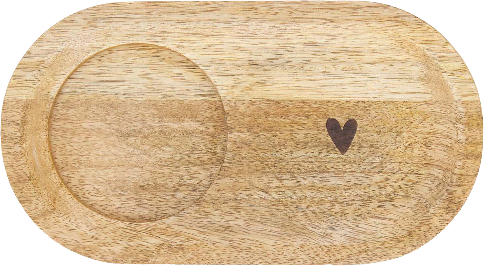 Zusss Serveerplankje Hout Hartje Bruin