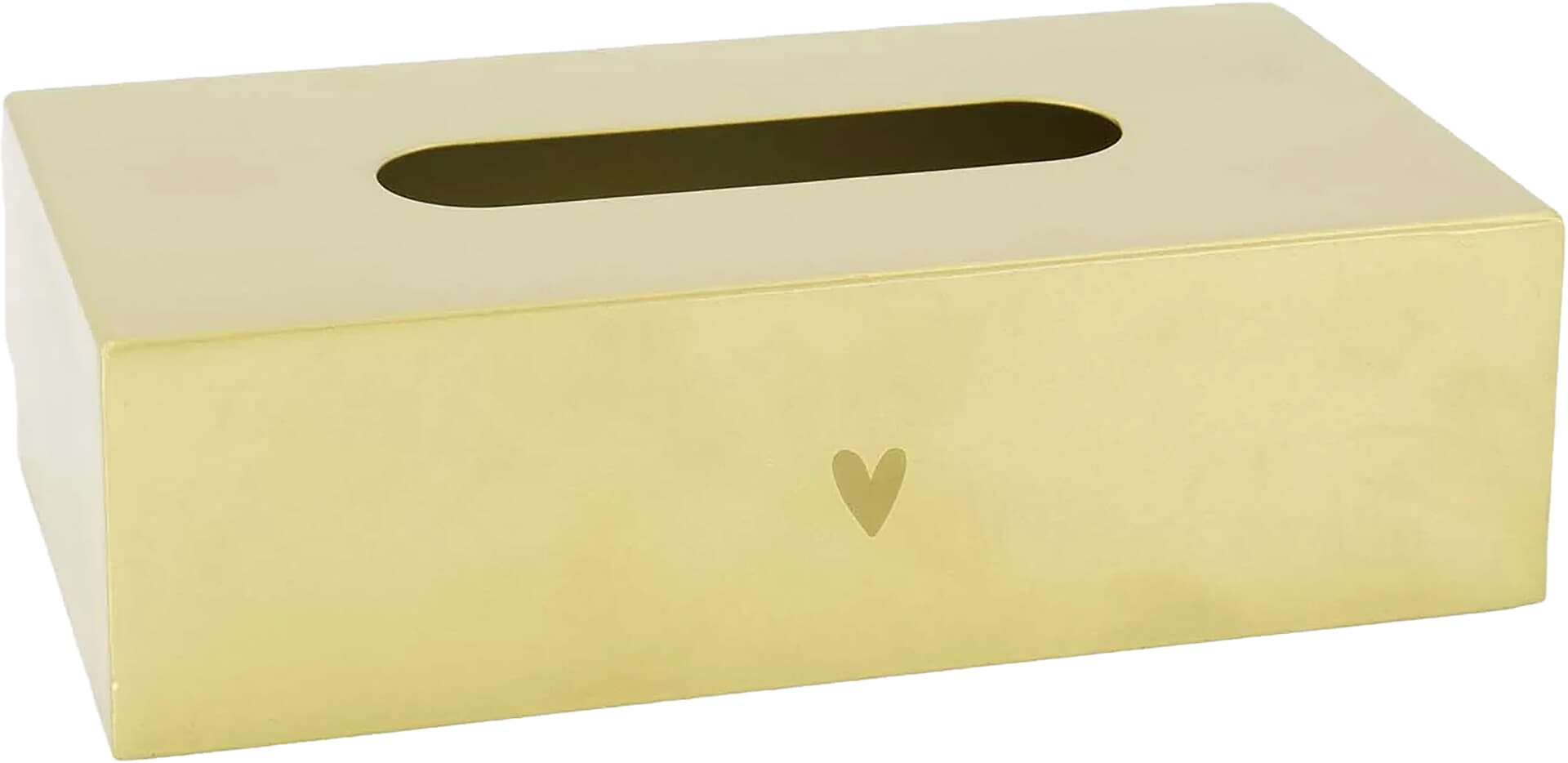 Zusss tissuebox hartje Goud