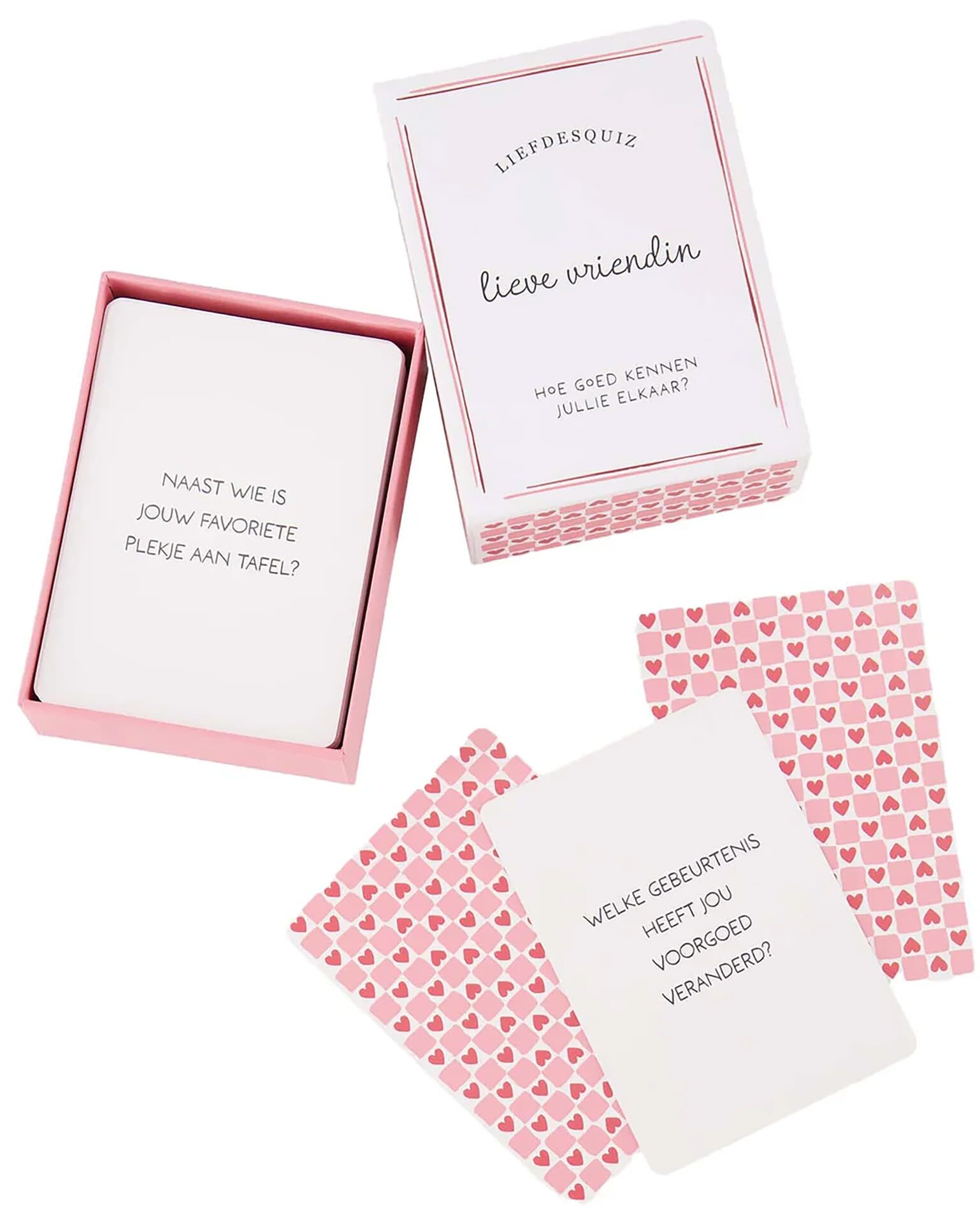 Zusss Vriendenquiz lieve vriendin 9x6cm Roze