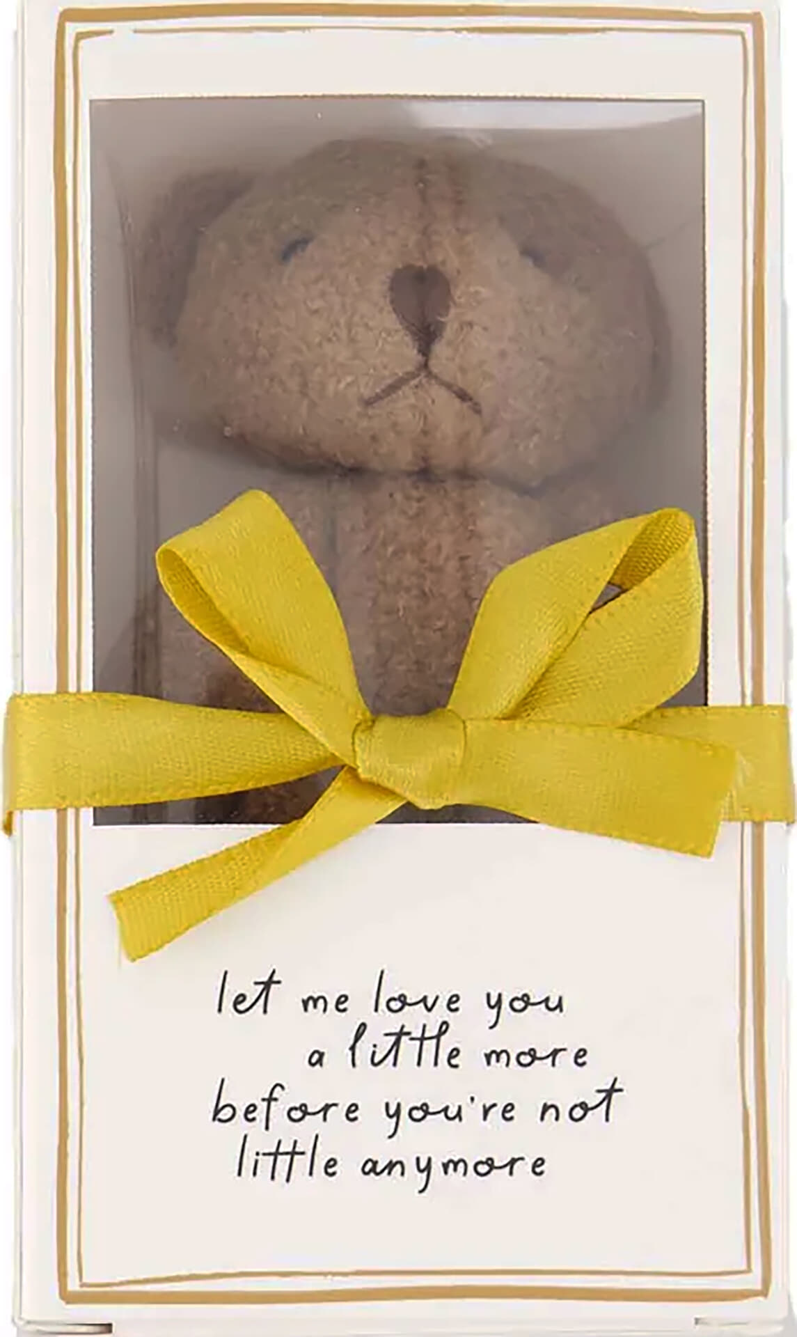 Zusss Teddybeer in doosje 12x7cm Bruin