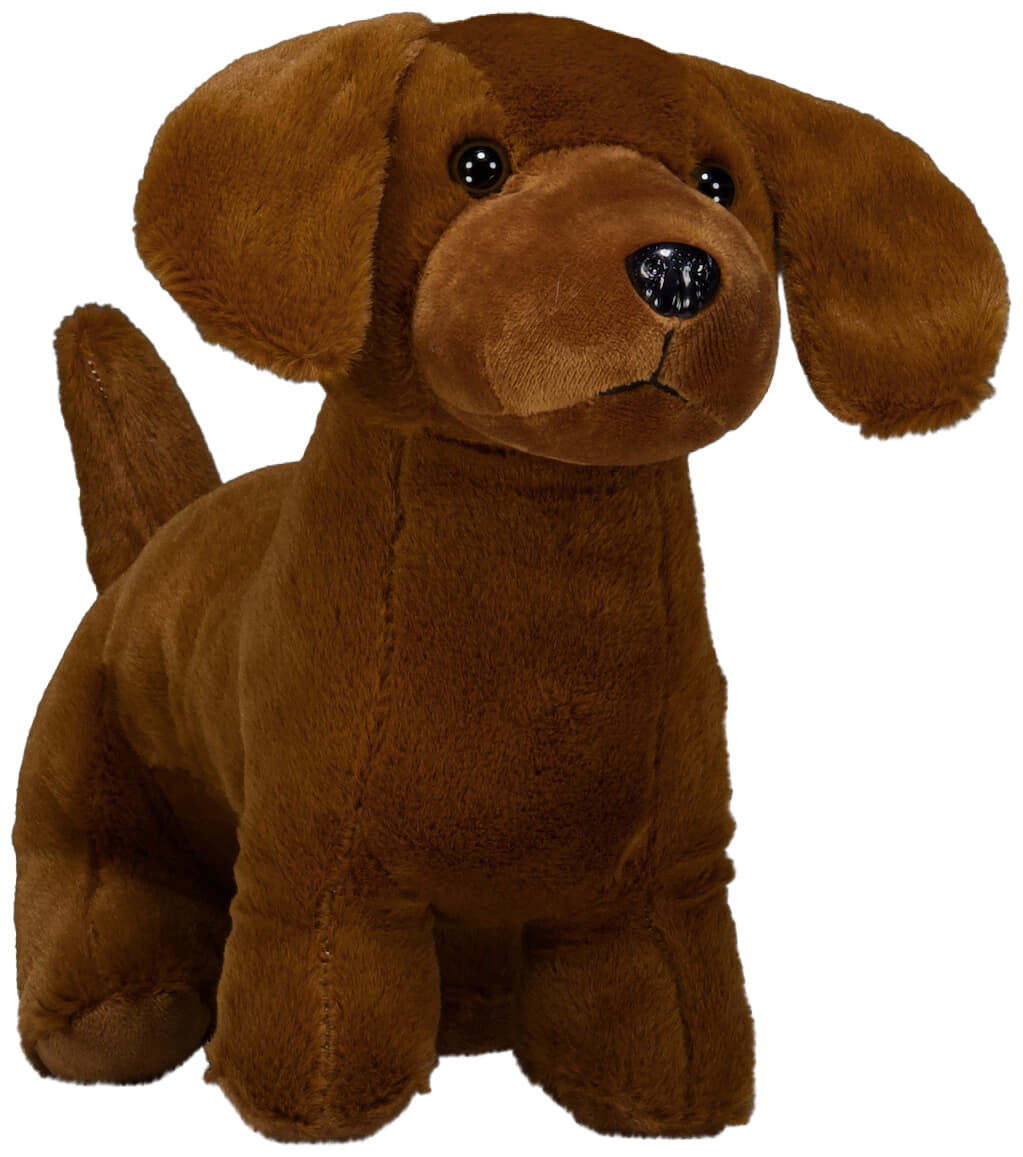 Knuffel Teckel  33cm Bruin