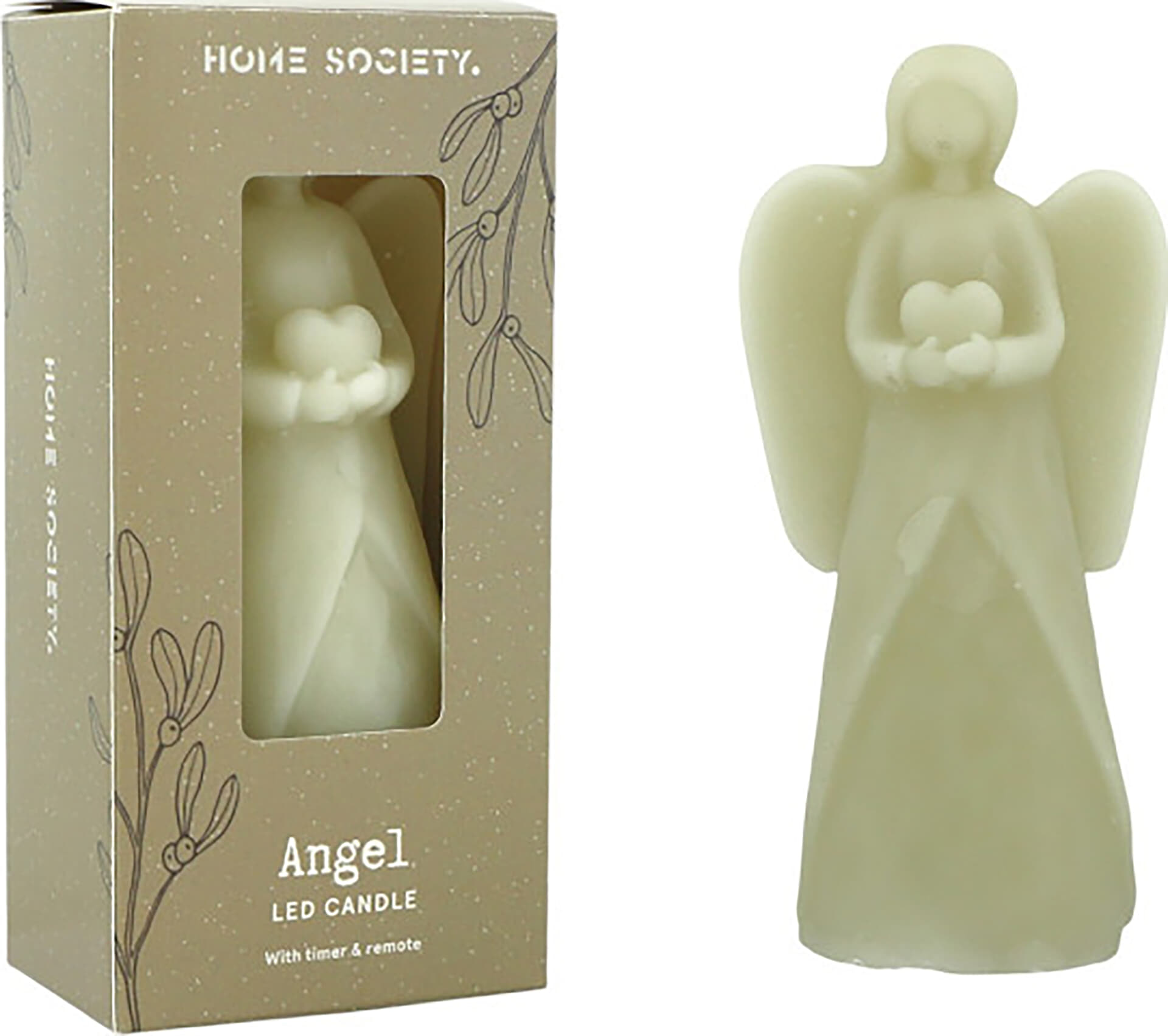 Bomont Collection Kaars Angel S LED 7,4 x 5,3 x 12 Beige