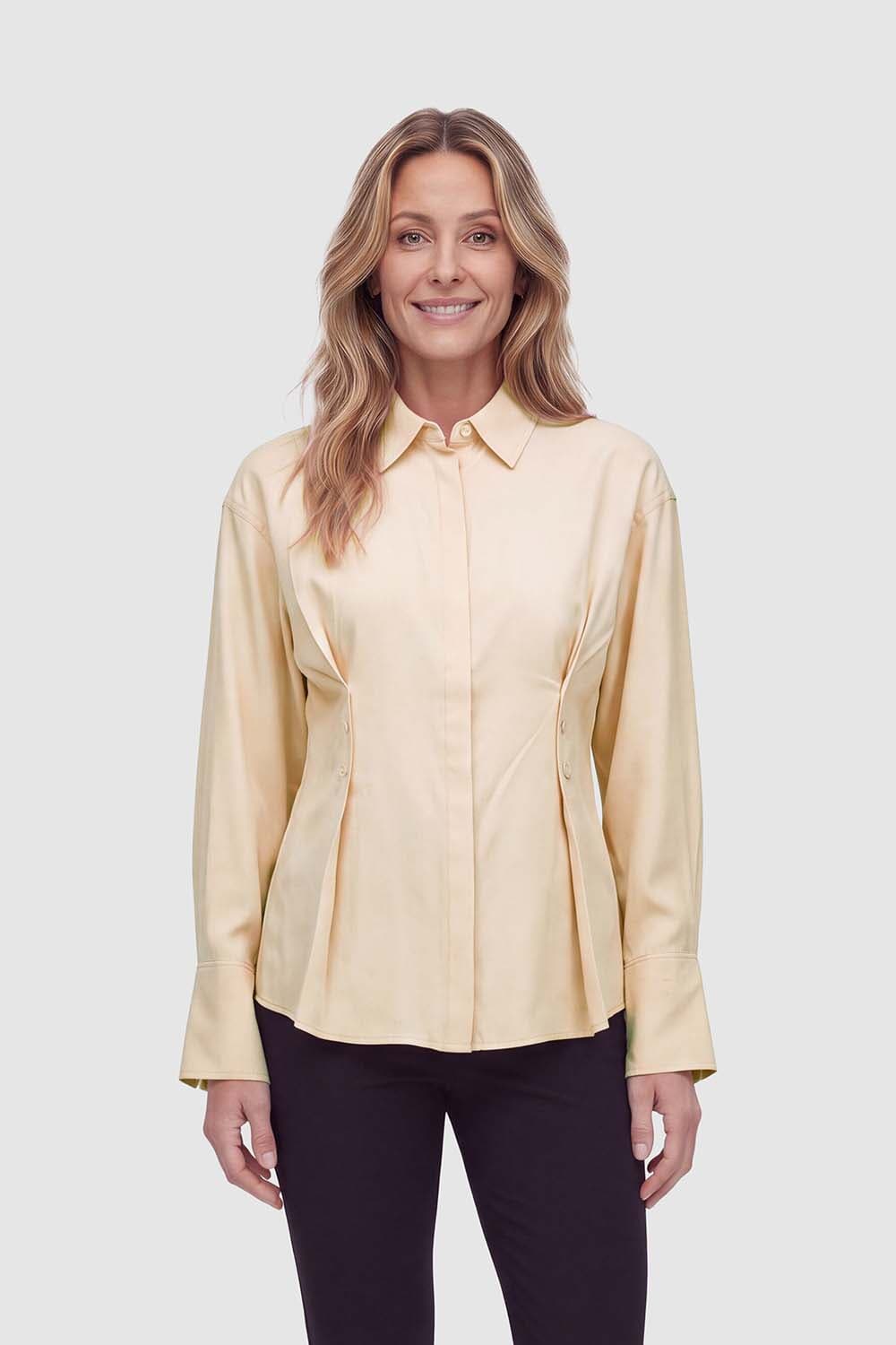 Scotch & Soda Blouse Buttoned waisted Kaki