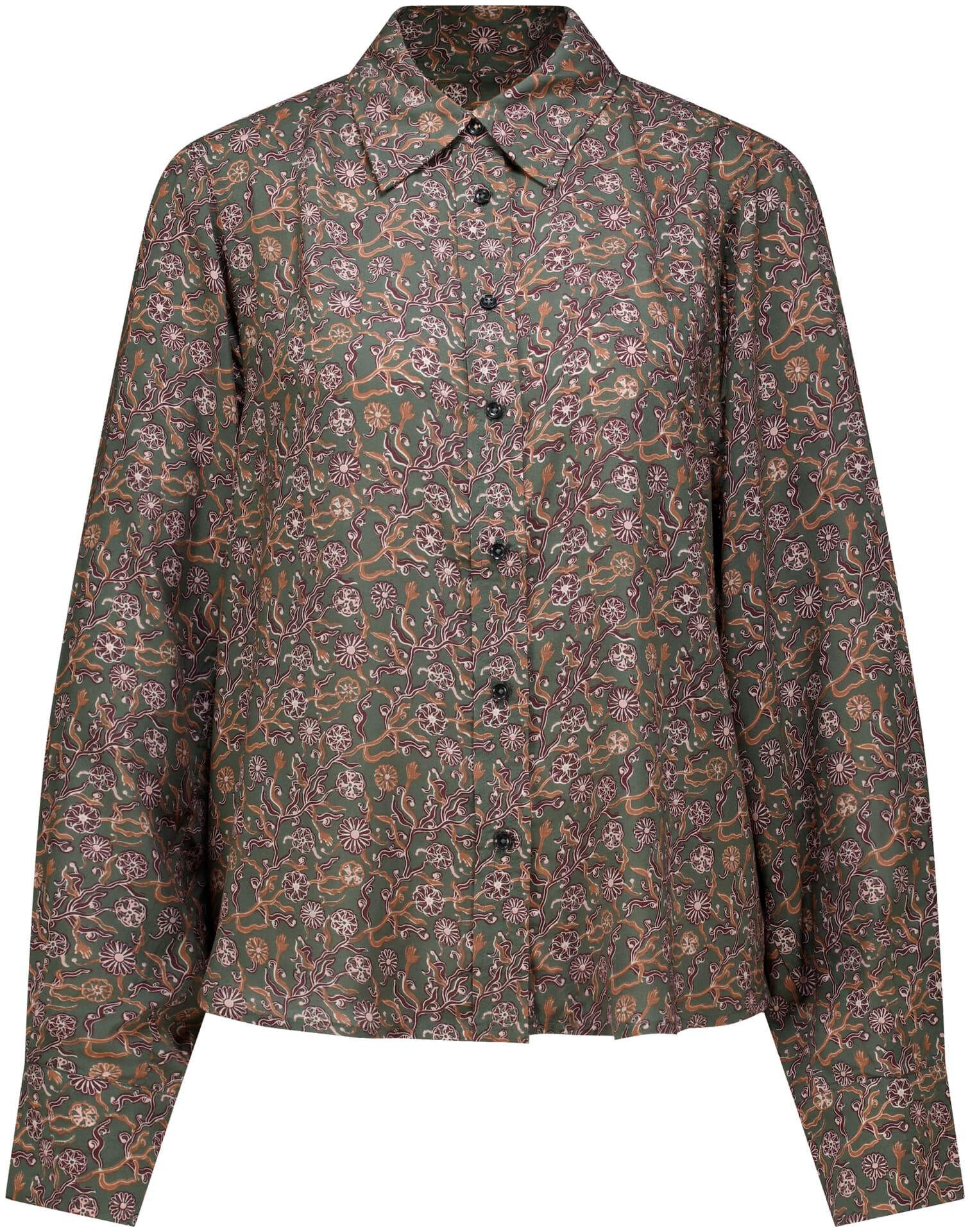 Scotch & Soda Blouse Printed relaxed-fit Groen