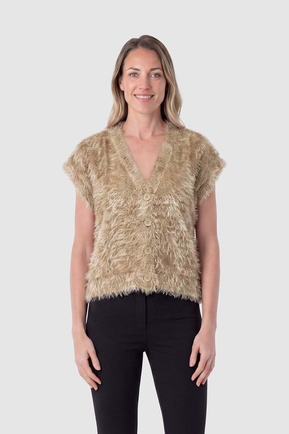 Enjoy Gilet Taupe