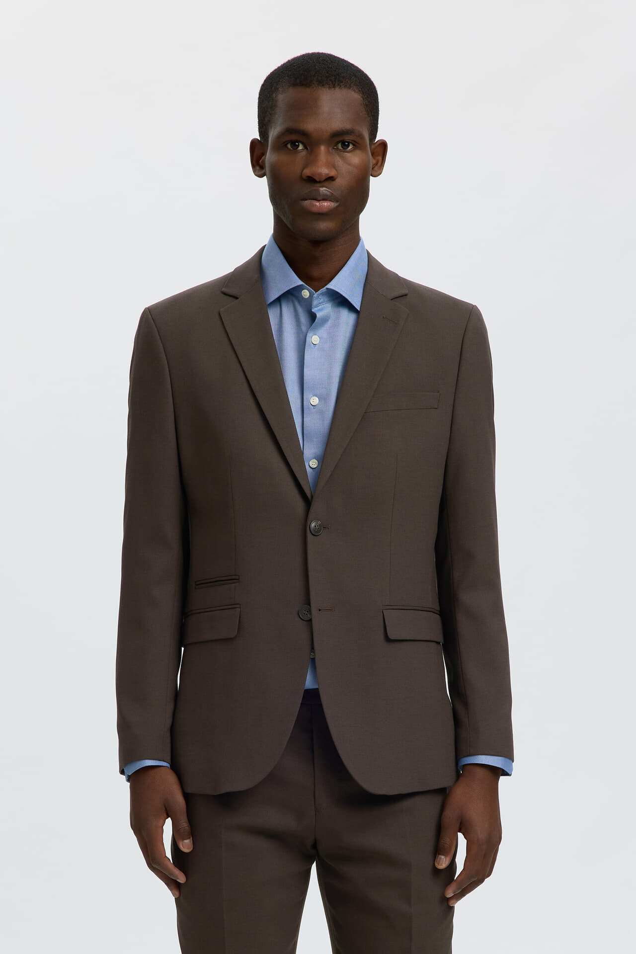 Selected Homme Blazer Neil Slimfit Bruin