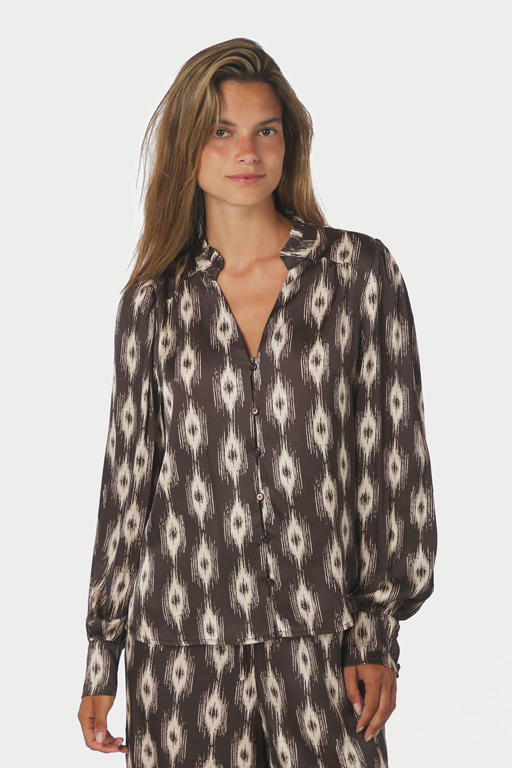 Neo Noir Blouse Massima Donker Bruin
