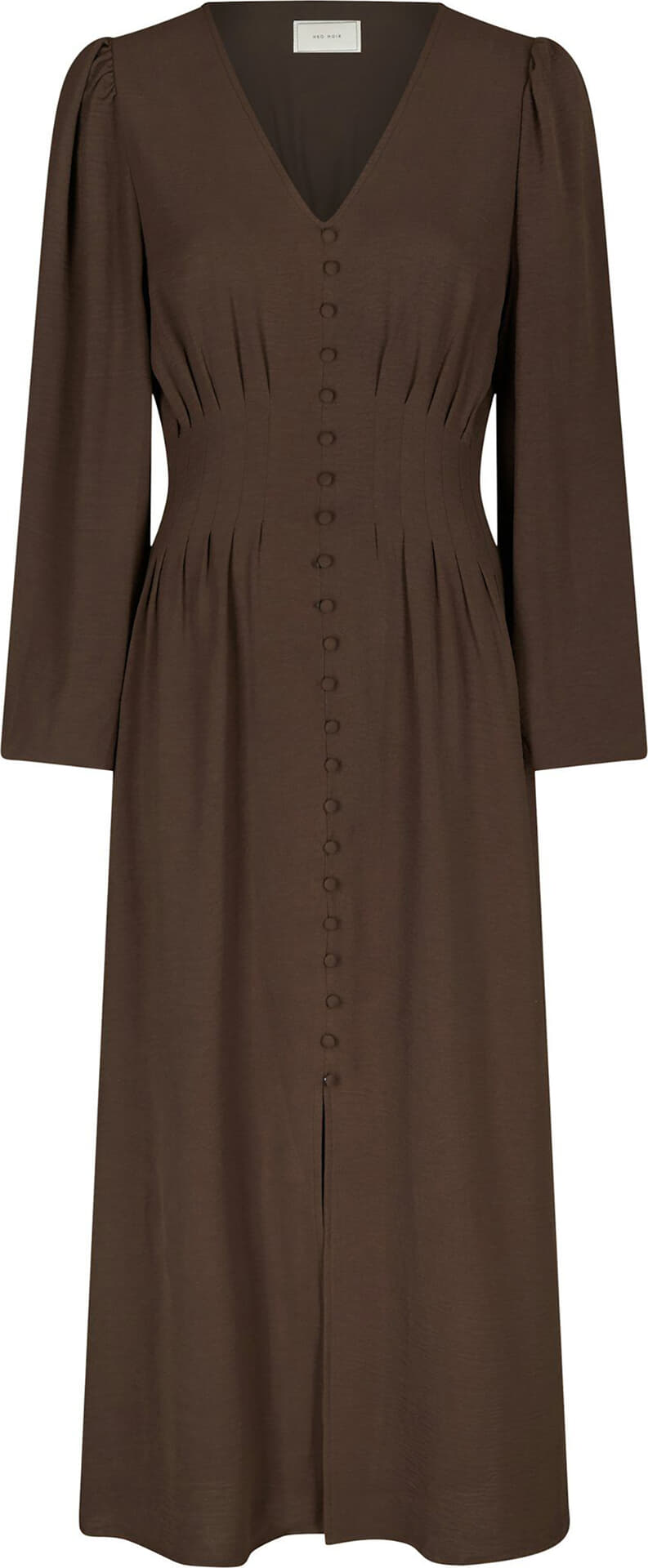 Neo Noir Jurk Annelie Donker Bruin