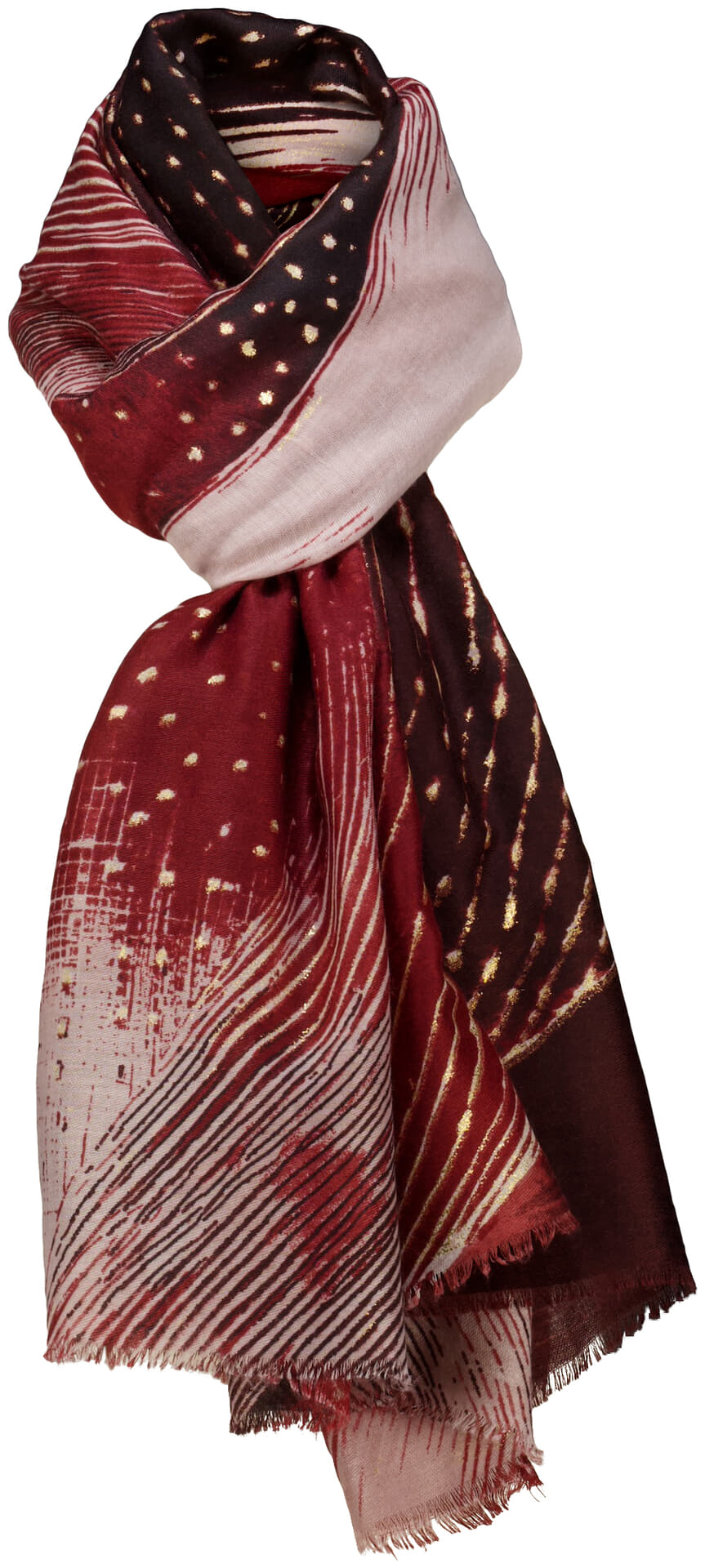 Zo Sjaal Bordeaux Rood
