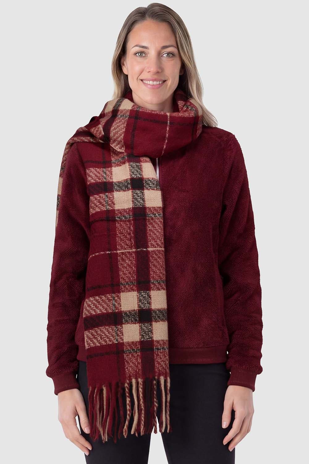 Zo Sjaal Bordeaux Rood