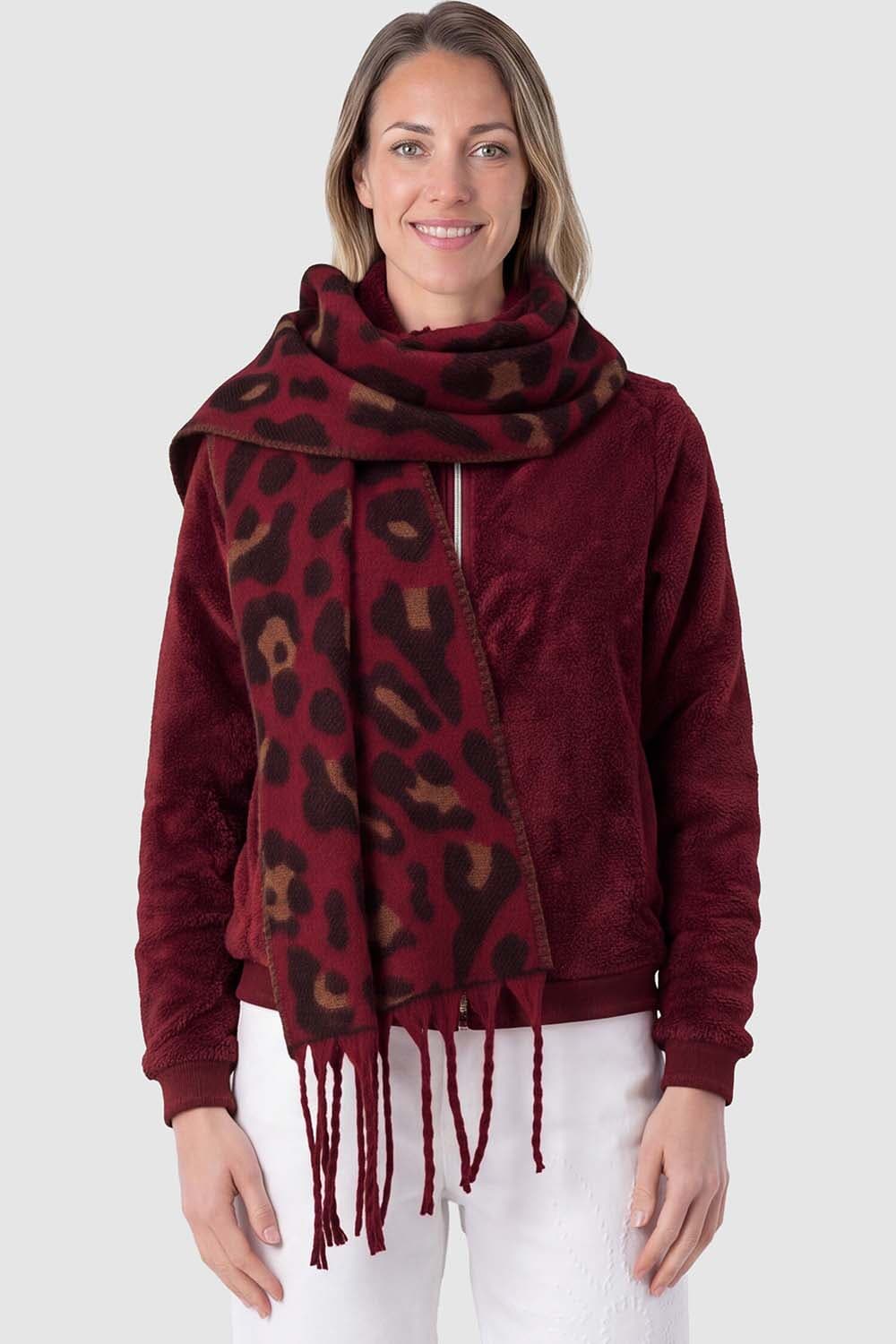 Zo Sjaal Bordeaux Rood