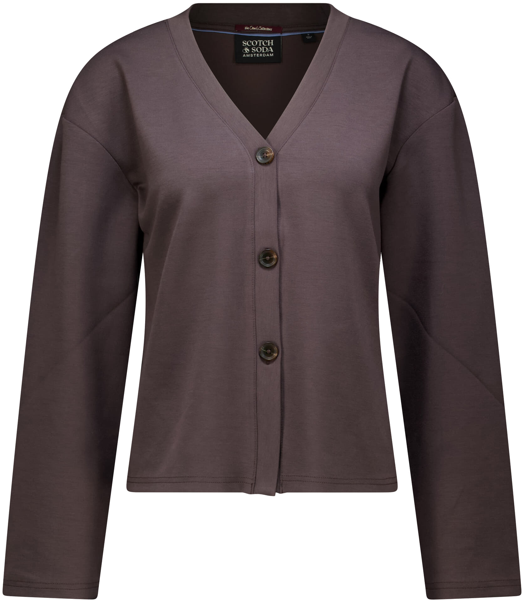 Scotch & Soda Vest modal Antraciet
