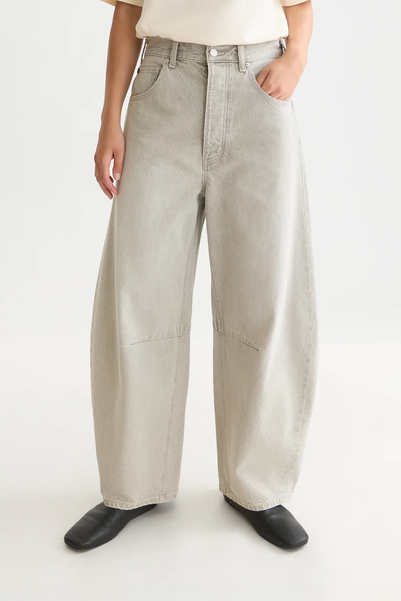 Scotch & Soda Jeans Eve Mid Rise Barrel Leg Jeans Light