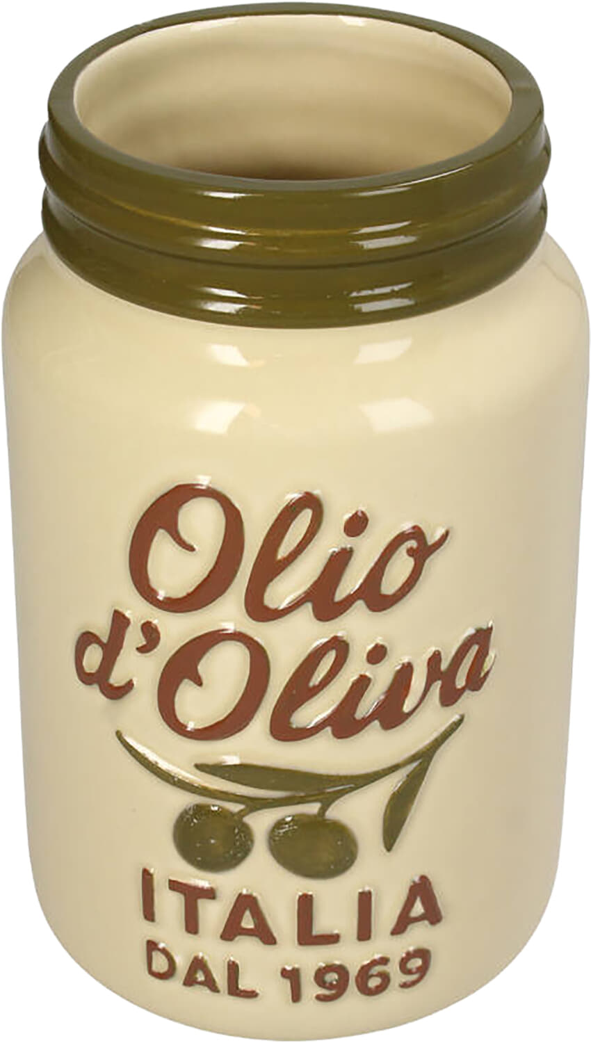 Bomont Collection Vase olio D'Oliva Dolomite Ivory 11,3x11x18 Wit