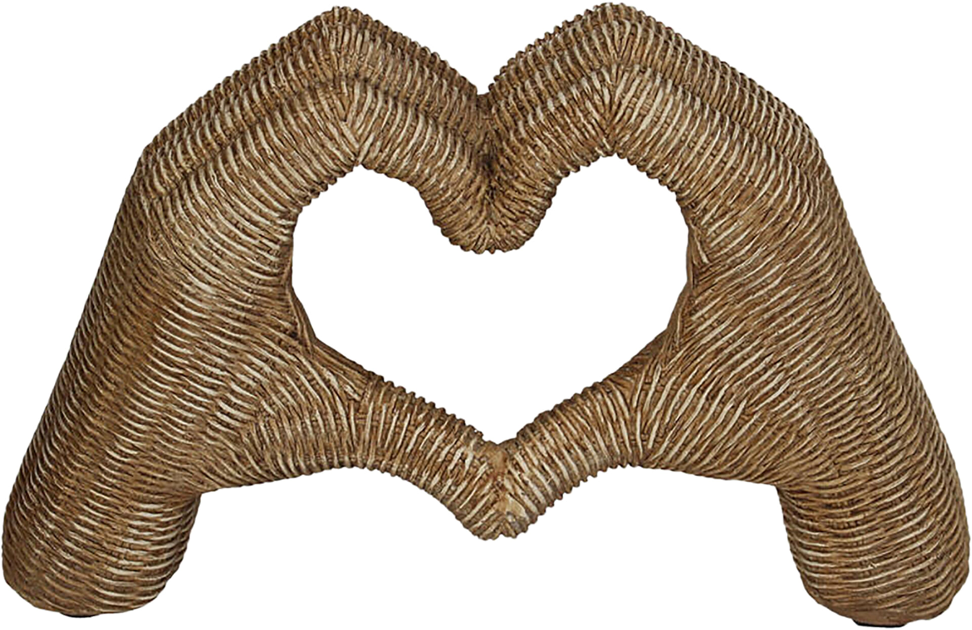 Bomont Collection Ornament Hands Polyresin Natural 24,5x9,5x15,2 Bruin