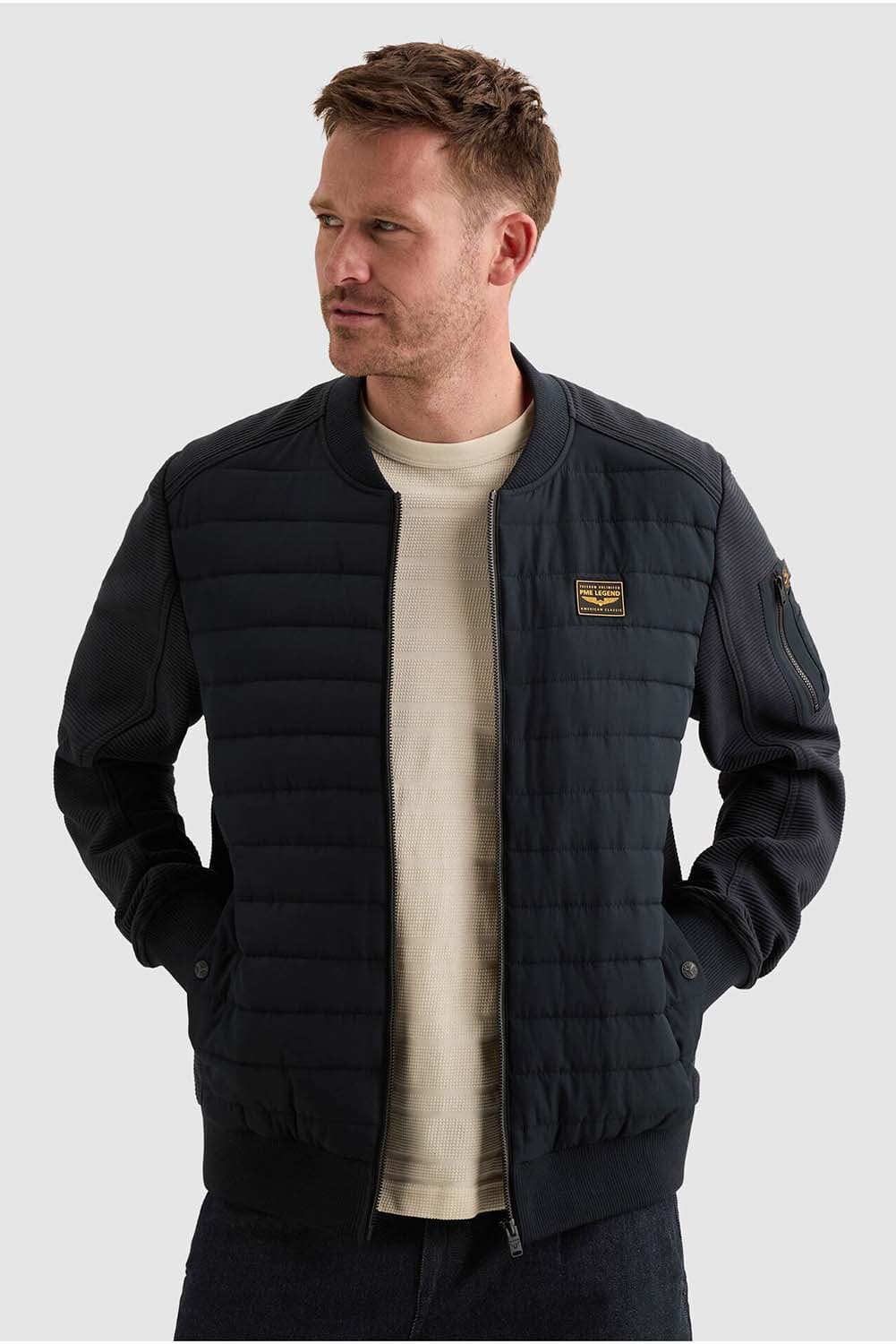 Pme Legend In-between jacket ottoman mixed pa Navy