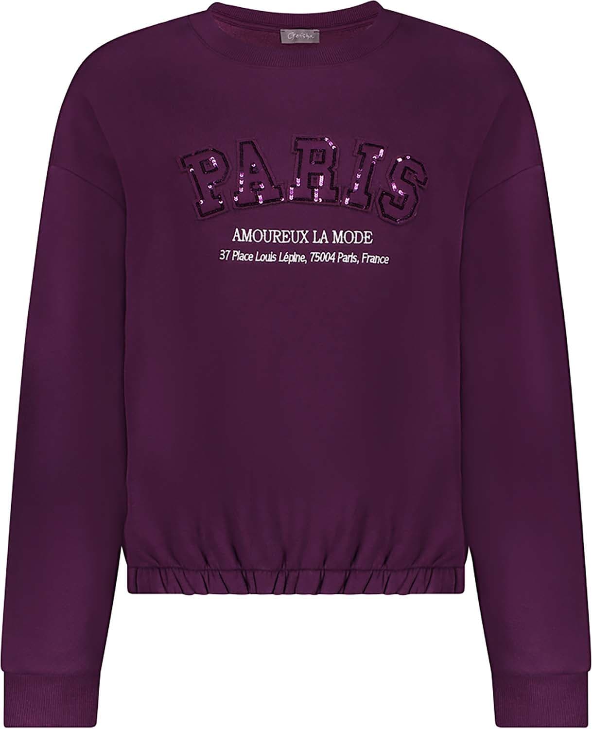 Geisha Sweater Paris sequences Paars