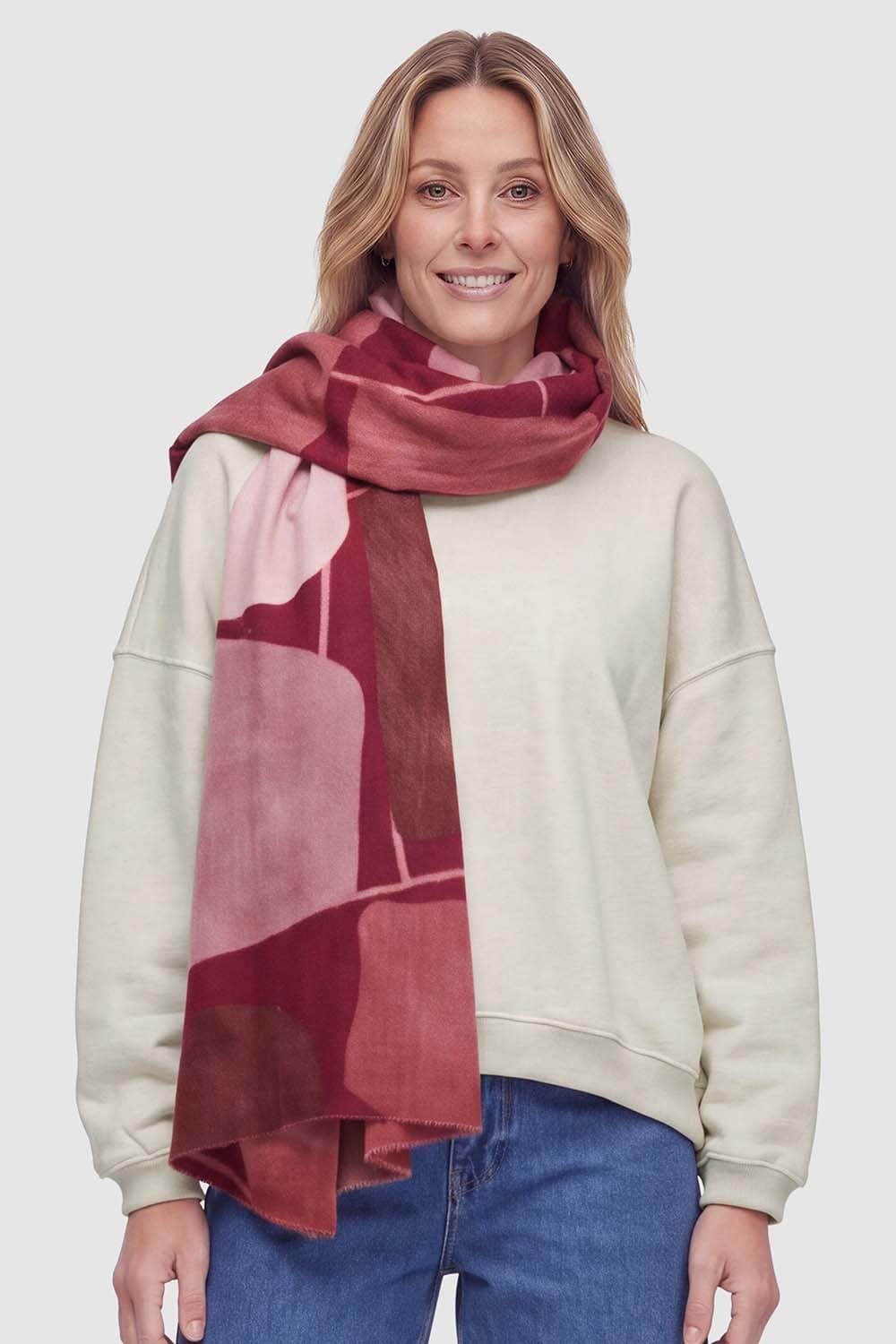 Zo Sjaal Bordeaux Rood