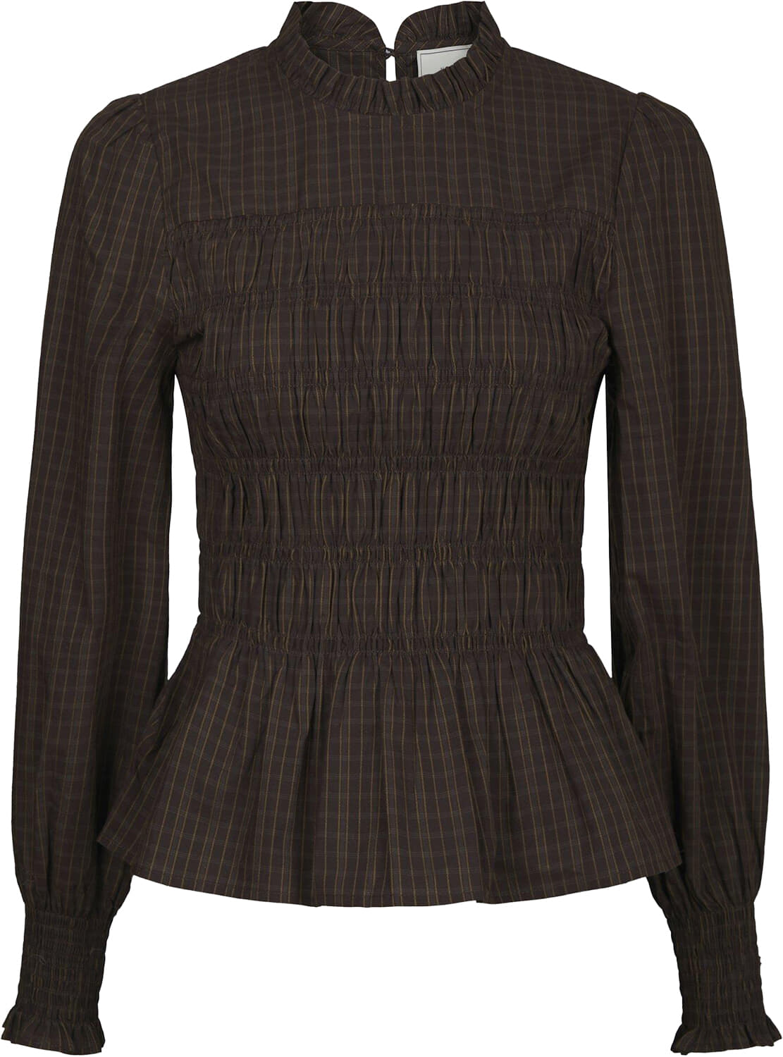 Neo Noir Blouse Possa Big Check  Bruin