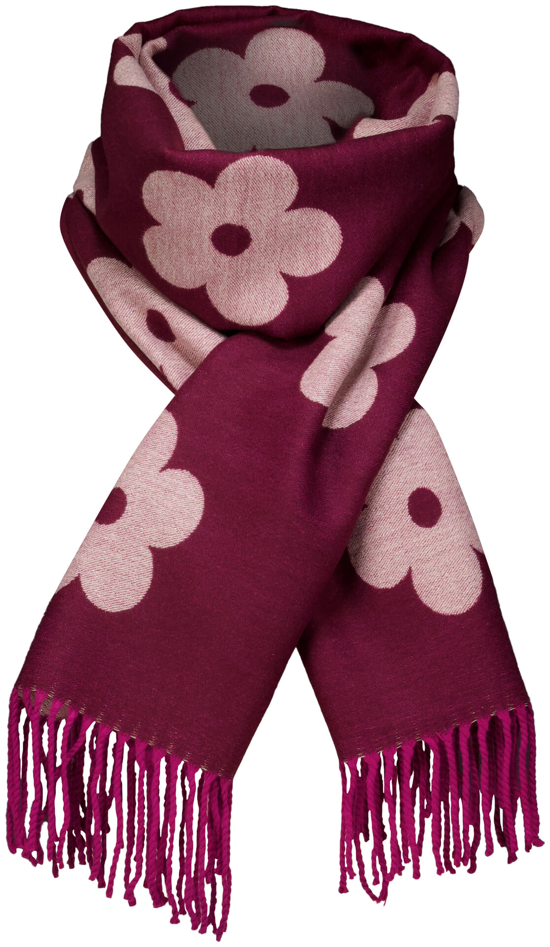 Zo Sjaal Bordeaux Rood