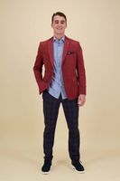 blazer rib Rood