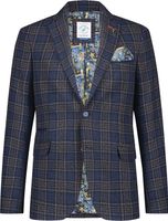 blazer structure check Blauw