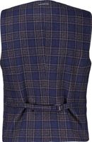 waistcoat structure check Blauw