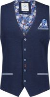 waistcoat pique Blauw