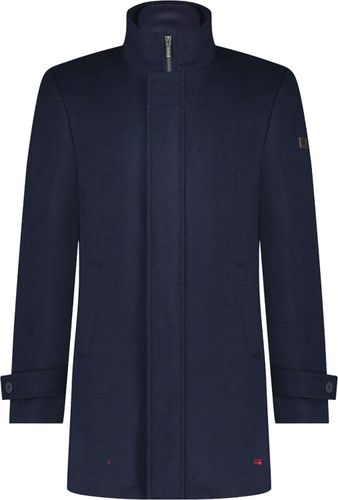 A Fish Named Fred funnel neck coat Blauw