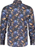 shirt autumn leaves Blauw