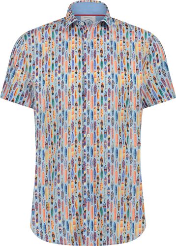 A Fish Named Fred shirt ss surfboard Blauw
