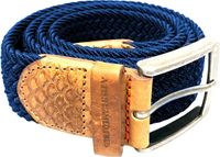 braided belt Blauw