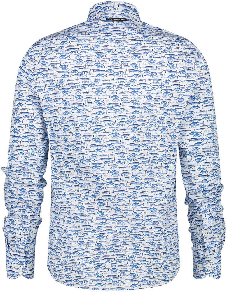 A Fish Named Fred shirt fishes Blauw