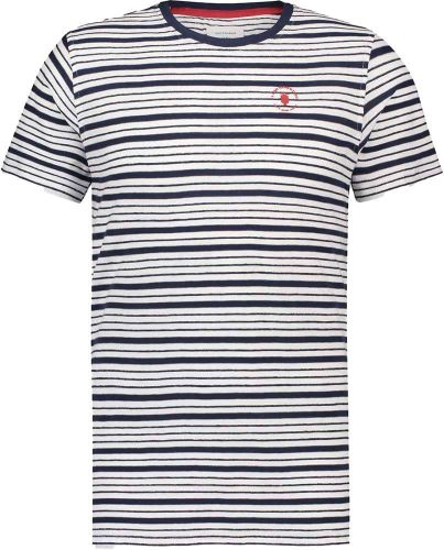 A Fish Named Fred t-shirt striped Blauw