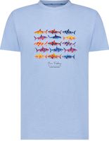 t-shirt shark Blauw