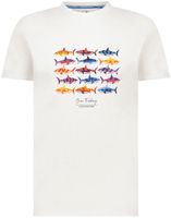 t-shirt shark Wit