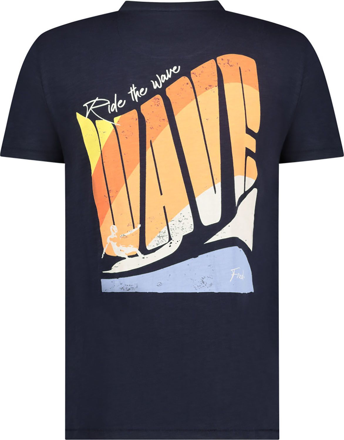 A Fish Named Fred T-Shirt Wave Blauw