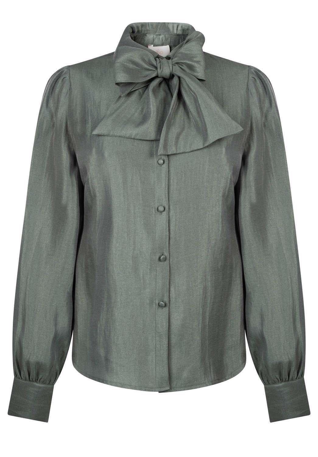 Aaiko Blouse Veronne Shimm Ray Groen