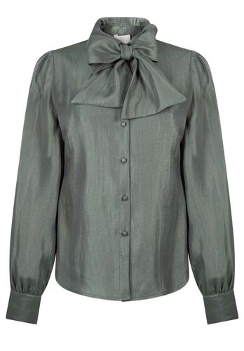 Aaiko Blouse Veronne Tie Shimm Ray Groen