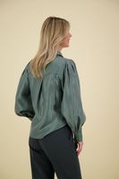 Blouse Veronne Tie Shimm Ray Groen