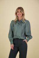 Blouse Veronne Tie Shimm Ray Groen