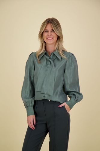 Aaiko Blouse Veronne Tie Shimm Ray Groen