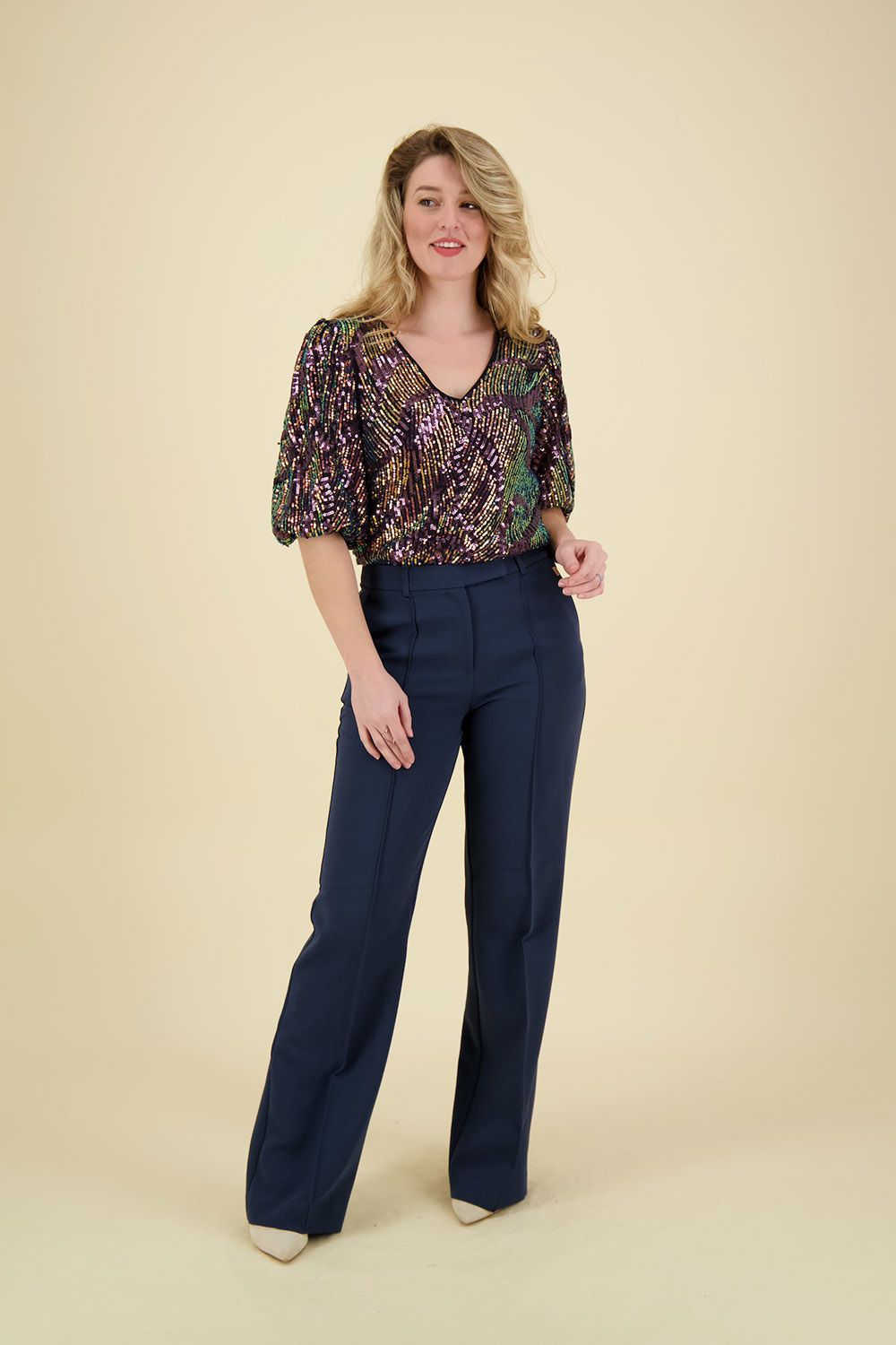 Aaiko Pantalon Chantalle Blauw