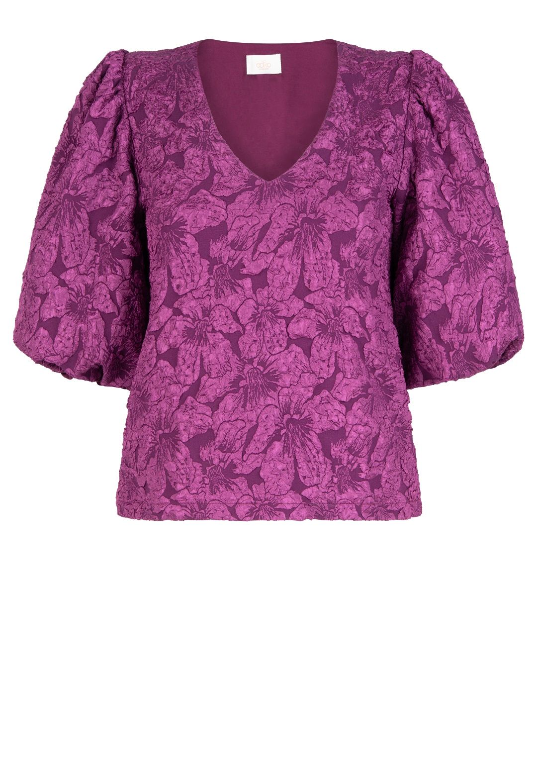 Blouse Cary Jacuard Paars