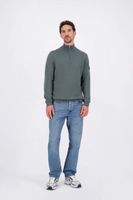 knitwear quarter zip Groen