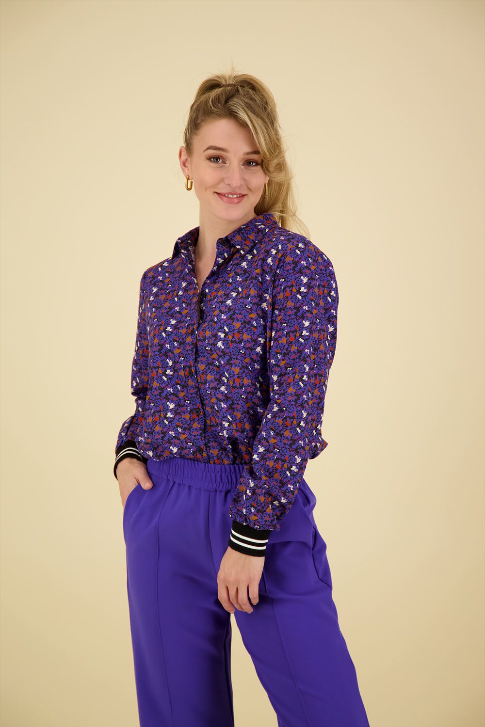 Anna Blue Blouse Baylyn Blauw 