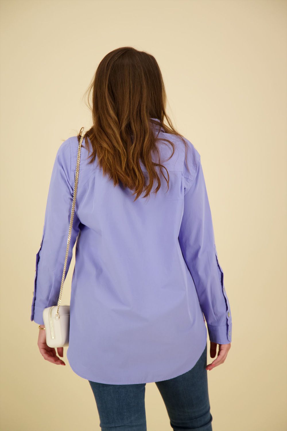 Anna Blue Blouse Laureen Paars