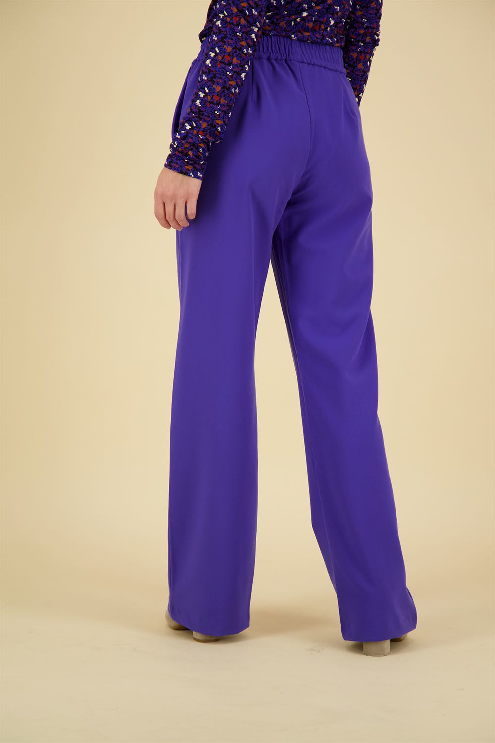 Anna Blue Broek Flui Blauw