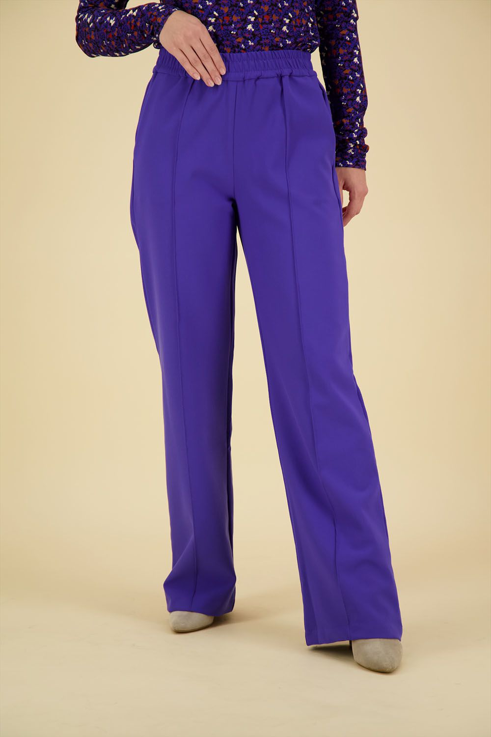 Anna Blue Broek Flui Blauw